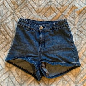 Blue jean shorts